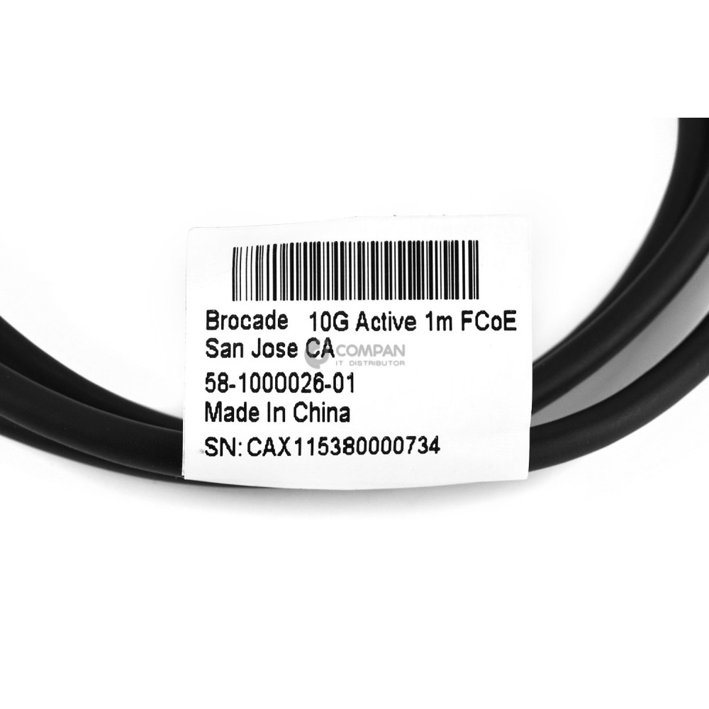 58-1000026-01 BROCADE 10G SFP+ DAC ACTIVE CABLE 1M -